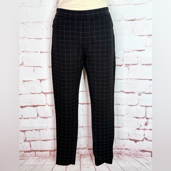ANTHRO x SANCTUARY 26” Waist Grease Windowpane Pointe Grey Black leggings Small - Picture 3 of 16
